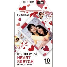 Instax mini 'Heart Sketch' Film (10 Shots)